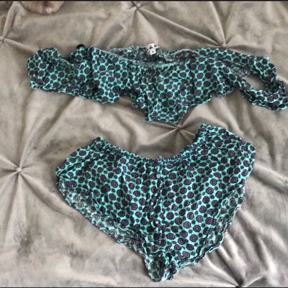 Rat & Boa Two Piece Set Turquoise - Picture 3 of 4
